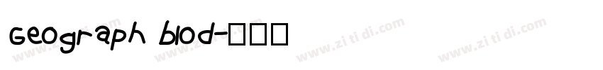 Geograph blod字体转换